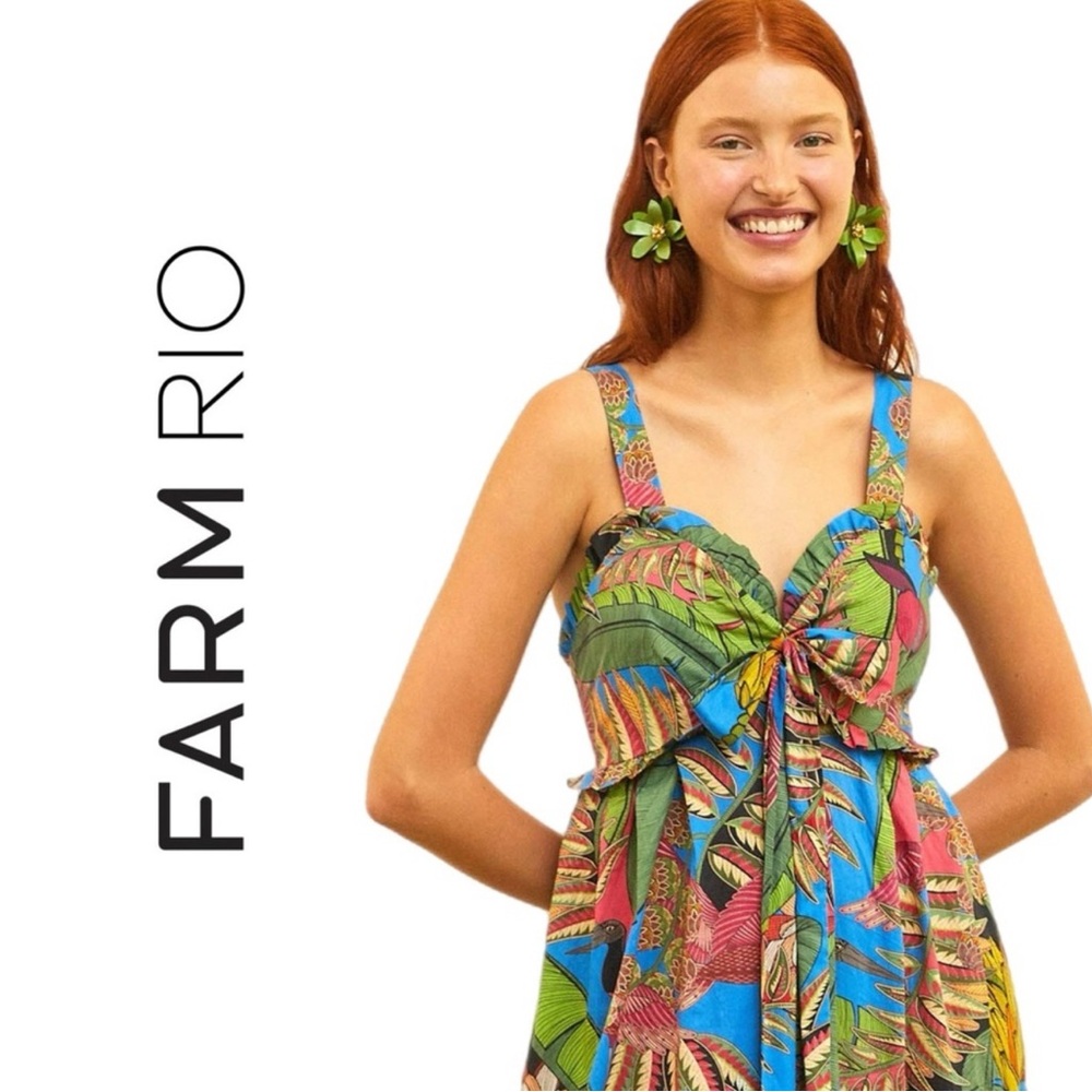 FARM Rio Multicolor Tropical Dress